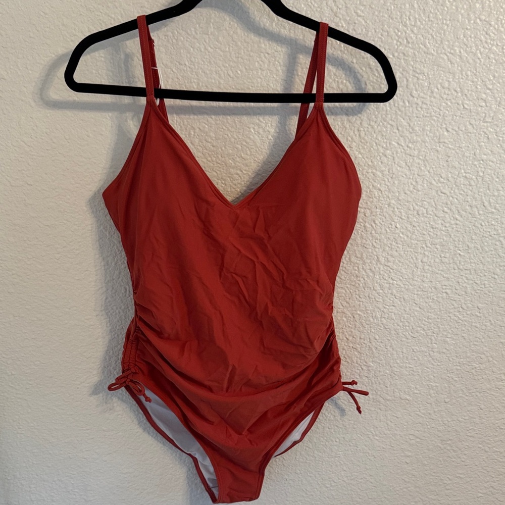 Red One-Piece Swimsuit